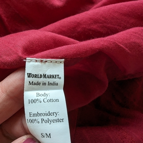 😊 World Market embroidered jacket sz M - Picture 9 of 9